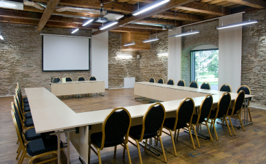 Conference room with projector